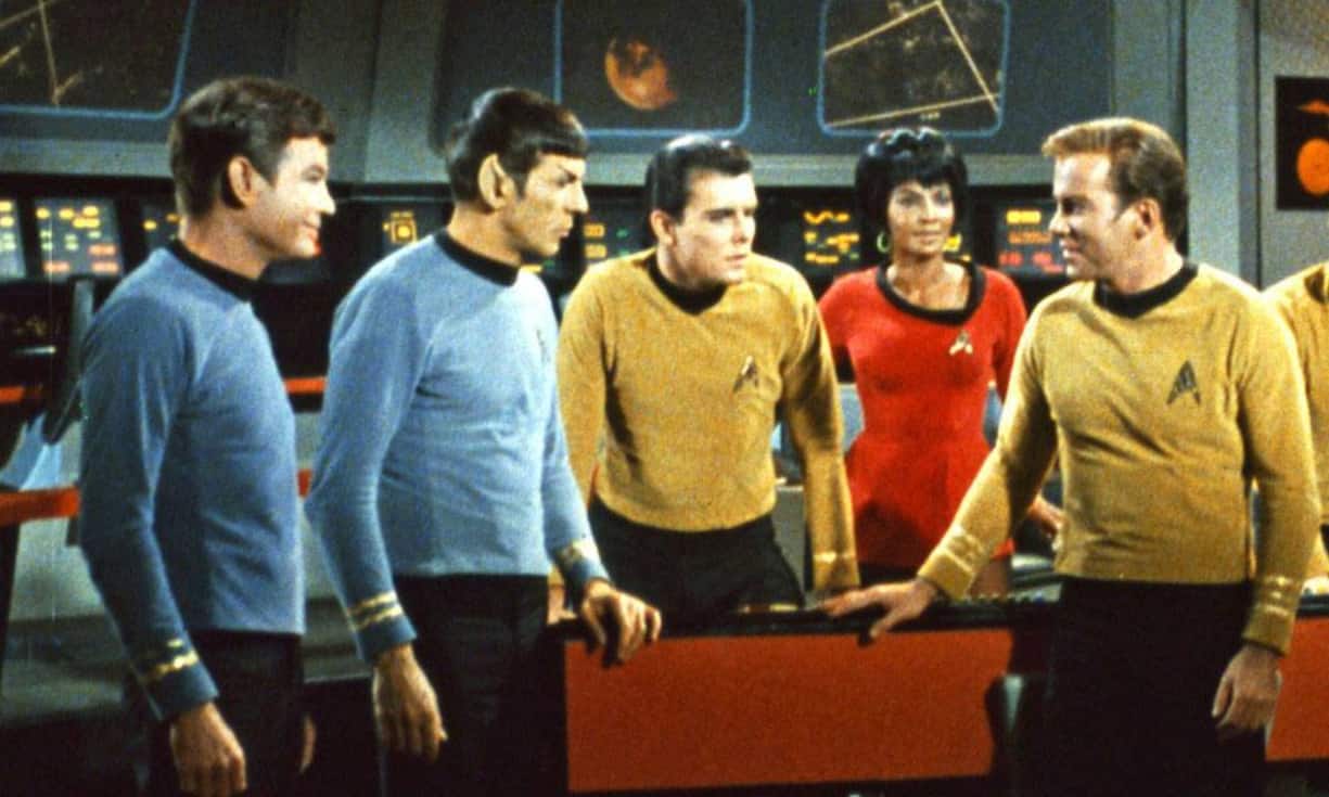 Pille, Spock, Chechov, Uhura, Kirk: Einige der Protagonisten der ersten Serie.