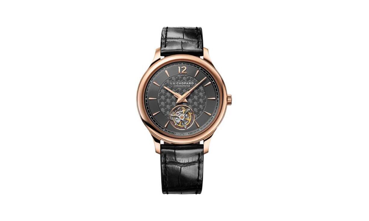 «L.U.C Flying T Twin» mit einem Gehäuse aus ethischem Gold mit Fairmined-Zertifikat, auf 50 Exemplare limitiert. Preis: 115 000 Franken.