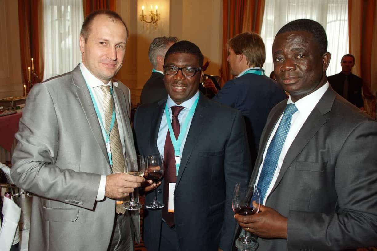 John André, Managing Director Ghana, Barry Callebaut; Edem Amegashie-Duvon, Marketing Manager, Cocoa Marketing Company; Stephen Opuni, Chief Executive, Ghana Cocoa Board.
