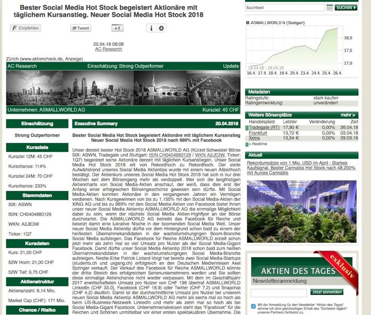 A Small World Werbung