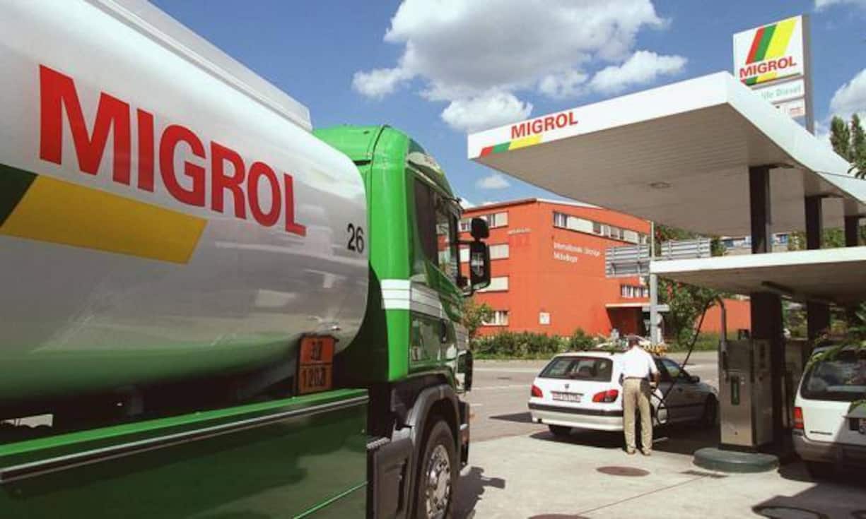 Migrol verkauft Benzin.