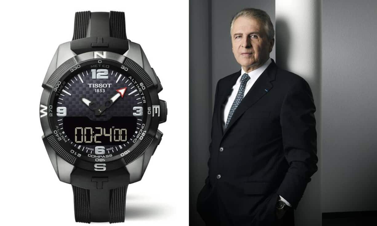 TissotPräsident: François Thiébaud (Bild)Umsatz: 1,2 Milliarden Franken (geschätzt)Gründungsjahr: 1853Profil: Die Marke im mittleren Preissegment ist ein Blockbuster. Sie baut 15 Prozent aller exportierten Schweizer UhrenIkone: T-Touch (Bild), die Uhr mit dem Touchscreen, die es auch solarbetrieben gibt
