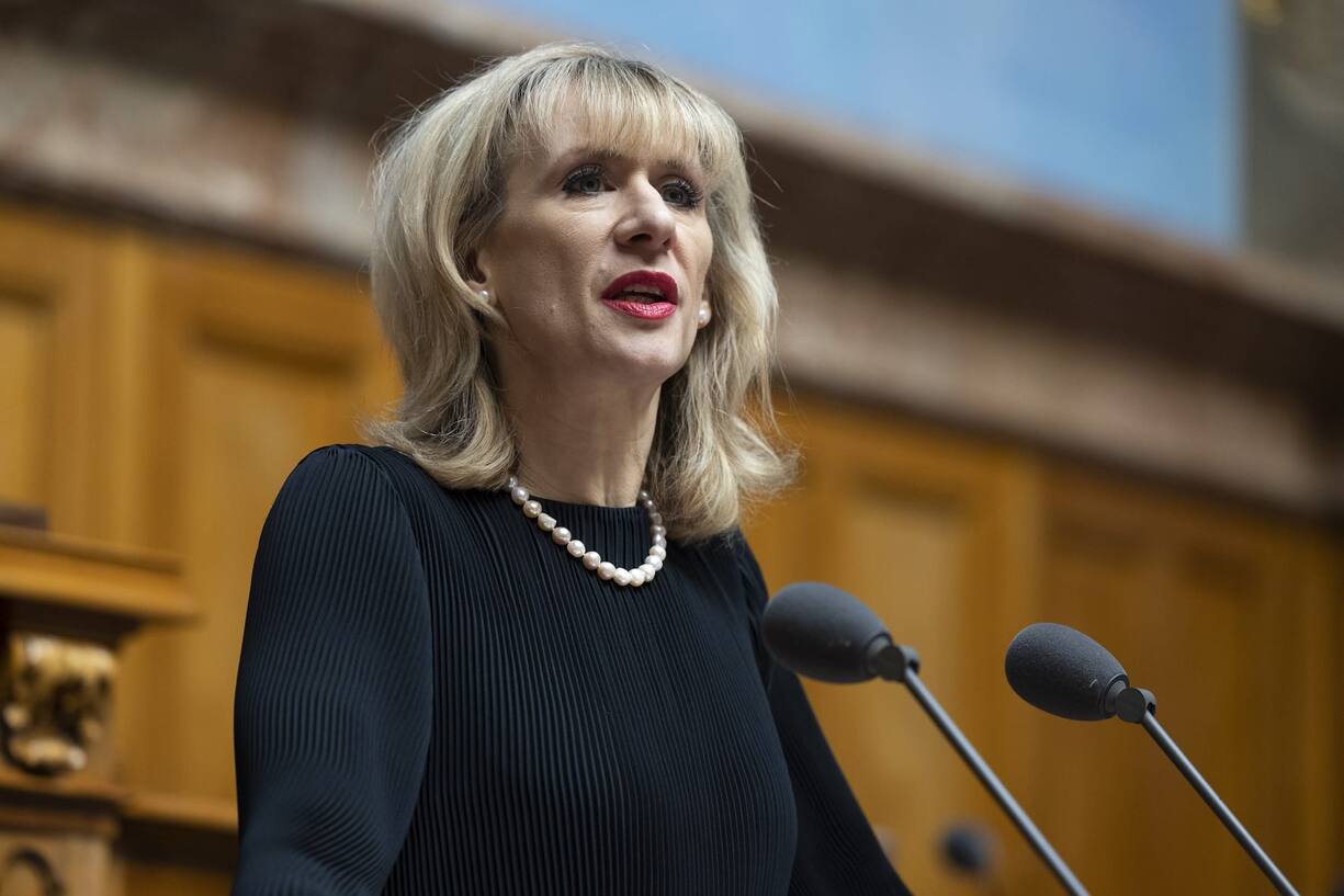 Priska Seiler Graf, SP-ZH, spricht waehrend der Debatte um den sicherheitspolitischen Bericht 2021, waehrend der Fruehlingssession der Eidgenoessischen Raete, am Mittwoch, 9. Maerz 2022, im Nationalrat in Bern. (KEYSTONE/Peter Klaunzer)