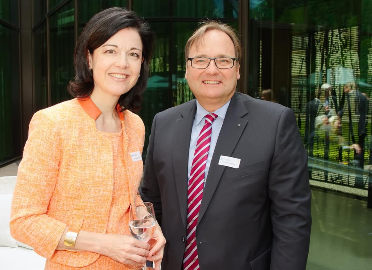 Regine Sauter, Direktorin, Zürcher Handelskammer; Matthias Gottschalk, Managing Partner, Maiwald Patentanwaltsgesellschaft (Schweiz) mbH.