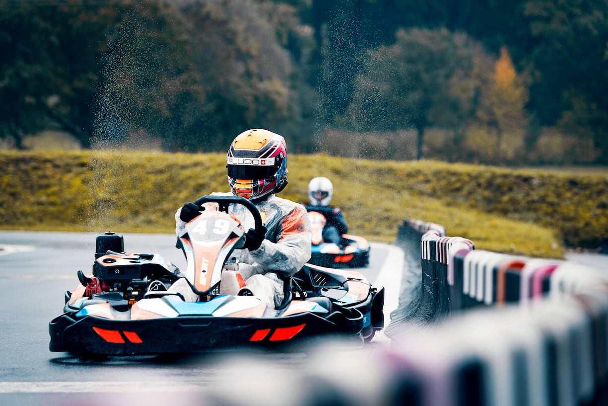 Kartfahren Kate Gaillard