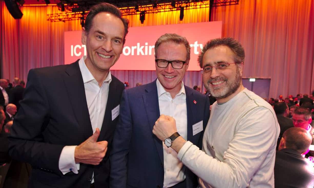 Patrick Warnking, Country Director Switzerland, Google;
Andreas Meyer, CEO, SBB;
Urs Hölzle, Senior Vice President, Google