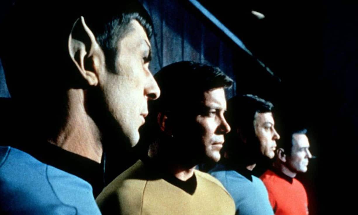 «Star Trek»: Einige der Hauptfiguren Spock, Kirk, Pille, Scotty.