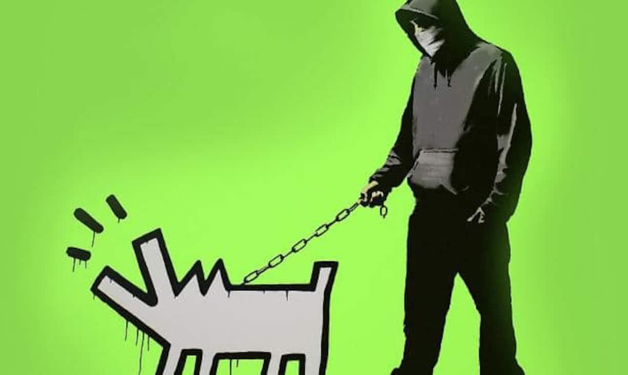 Graffiti von Wert: Das Original von « Choose Your Weapon» (70 mal 70 Zentimeter) steht in London – der Wert liegt bei 65'850 Euro.