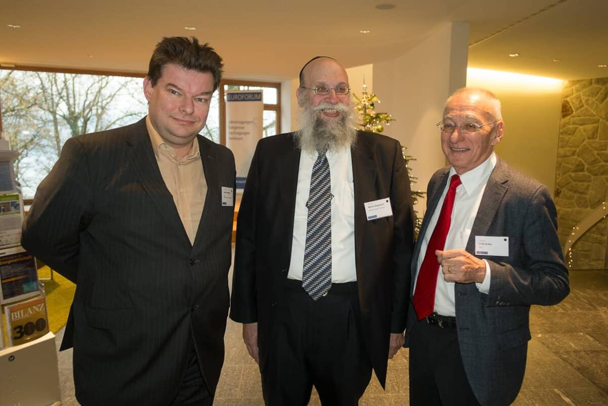 Marc Kowalsky, BILANZ; Moshe Rappoport, IBM Zurich Research Laboratory; Fritz Sutter, ASUT