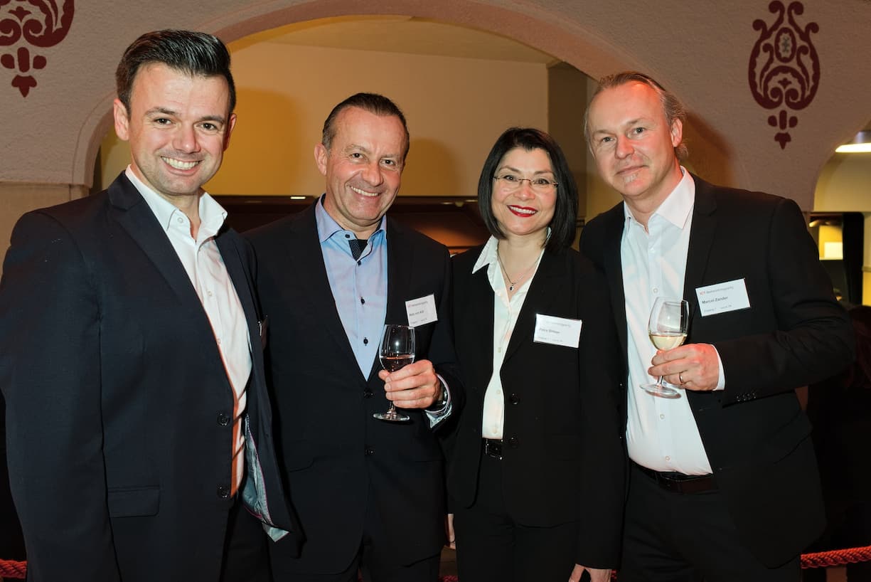 Christos Mitos, Leiter CCOE/SAP, Die Post;Reto von Arb, Crealistic;Petra Bittner, Crealistic;Marcel Zander, Crealistic