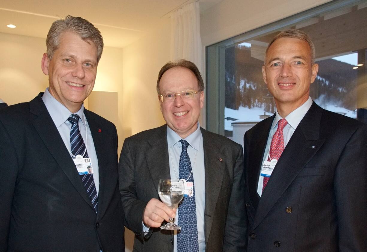 Harry Hohmeister, CEO, Swiss International Air Lines Ltd.; André Kudelski, CEO, Kudelski Group; Axel P. Lehmann, Chief Risk Officer, Zurich Insurance Company