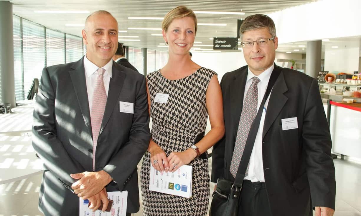 Nicolas Maire, Firmenich; Louisa Huber, Firmenich; Philippe Monnier, Executive Director, Greater Geneva Berne Area
