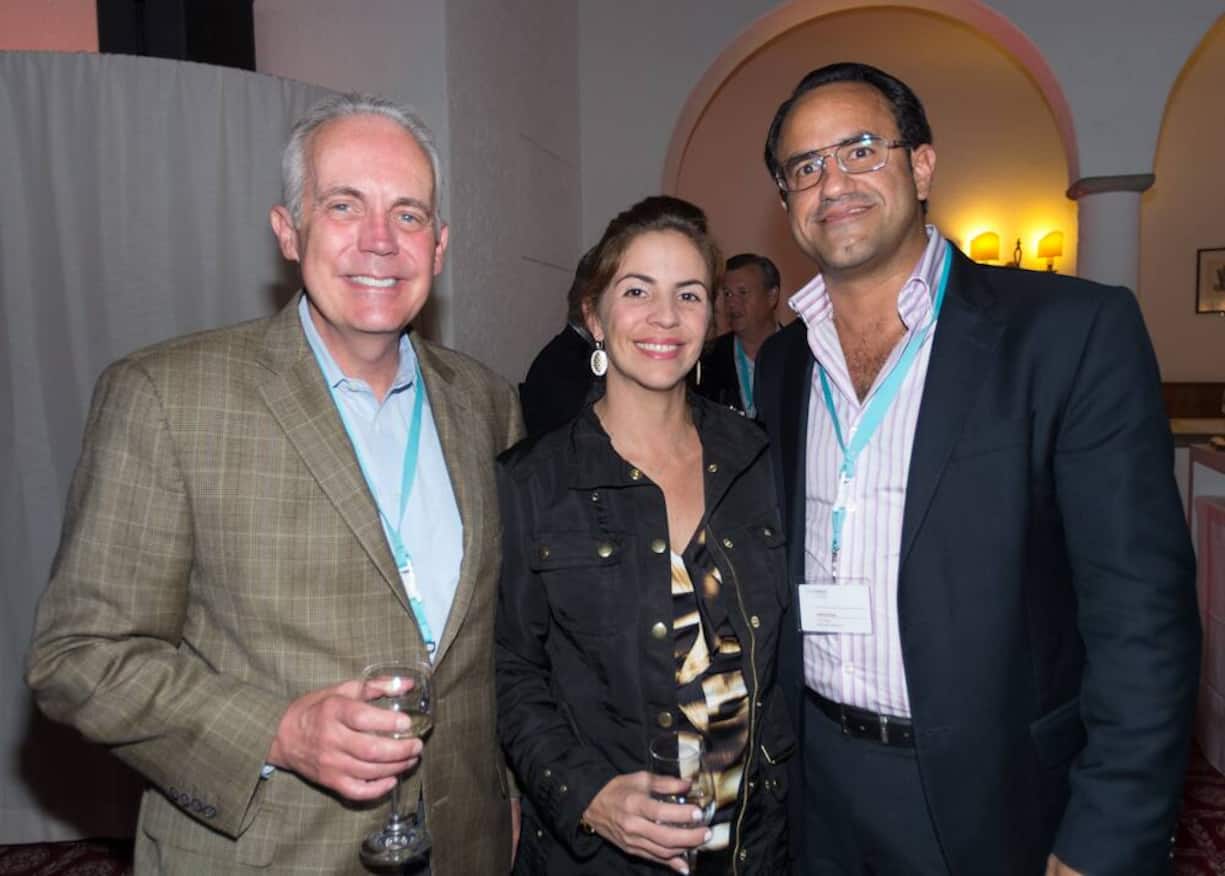 Frank Day, Vice President, The Hershey Company; Particia Roig; Gabriel Roig, V.P. Exports, Roig Agro-Cacao SA., Dominikanische Republik