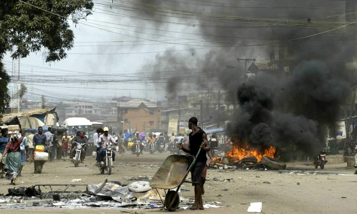 1. Onitsha, Nigeria
Die dreckigste Luft wurde in Onitsha in Nigeria gemessen. Die Messwerte betragen fast das 30fache dessen, was die WHO als Höchstwert empfiehlt. 
Quelle: WEFBilder: Keystone