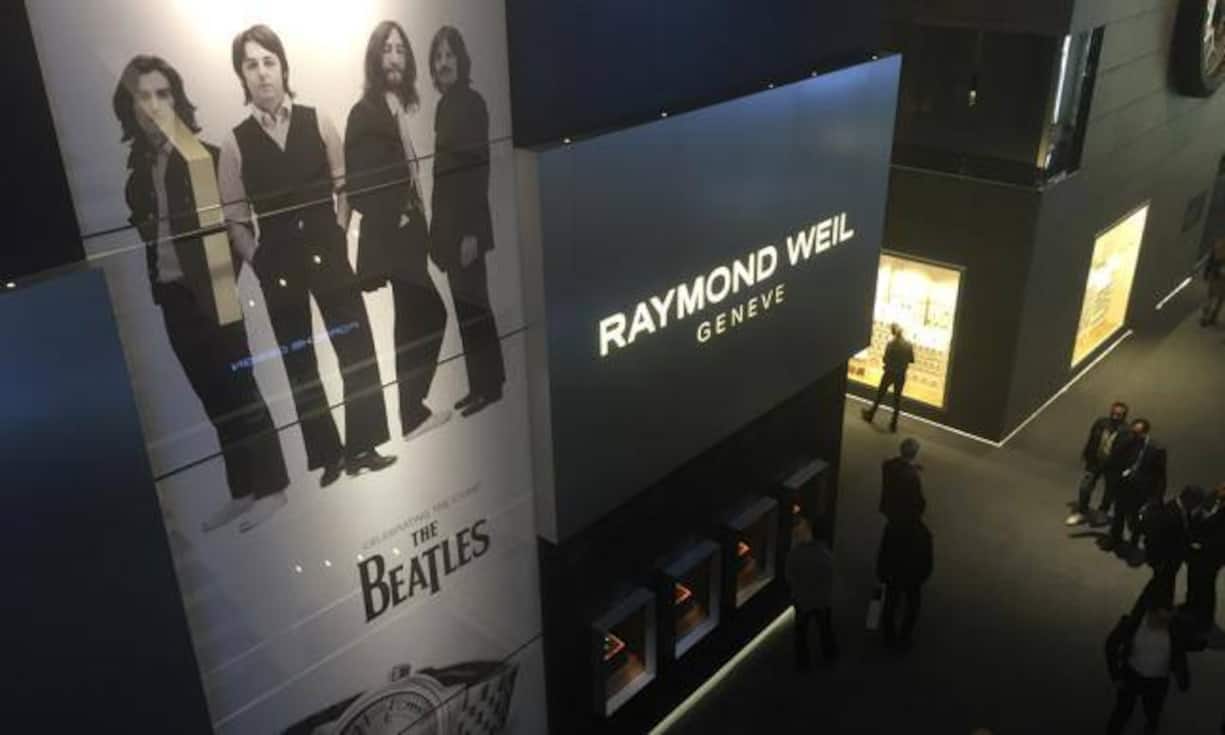 ... grosse Player à la Raymond Weil, die mit den Beatles werben.