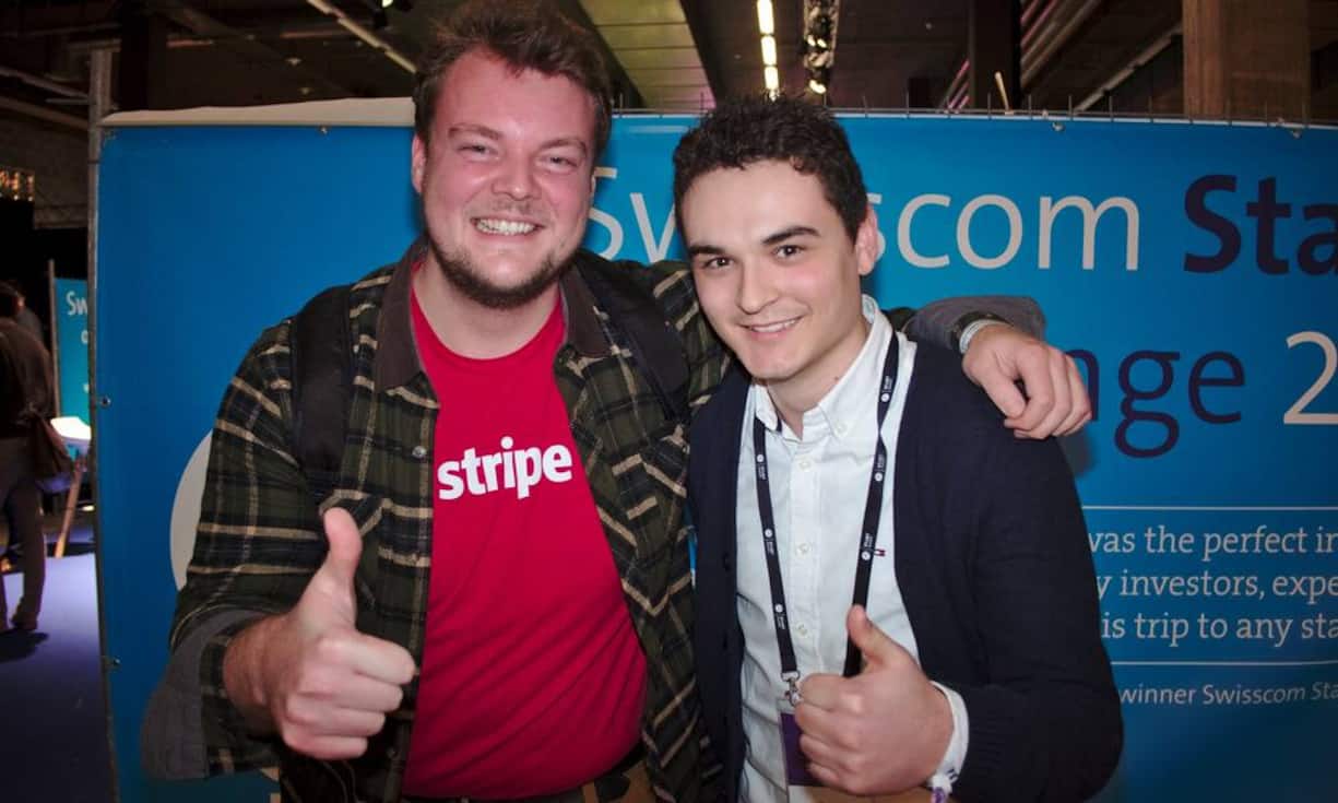 Thorsten Schaeff, Technical Presales Manager DACH-nordic; stripe;
Timo Strauch, Student, Universität Mannheim (v.l.n.r.)