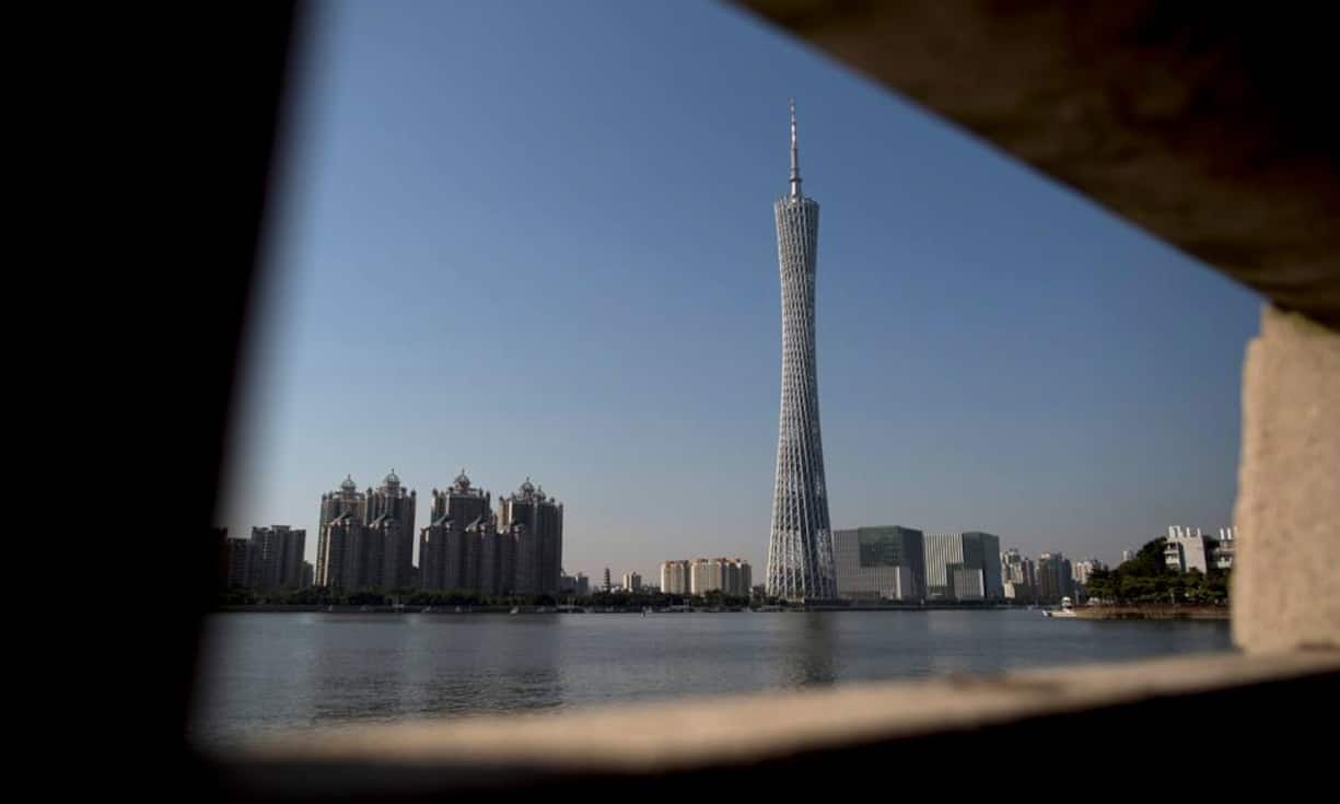 Platz 4: Canton Tower, Guangzhou Der Fernsehturm verfügt über mehrere Aussichtsplattformen, die höchste auf 459 Metern. Insgesamt ist der Canton Tower 600 Meter hoch.
