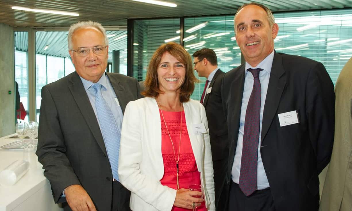 Dominique Portal, Directeuer Stratégie & Alliances, AIM Services; Hélène Béguin, Partner, KPMG Genf; Georges Gard, Managing Director, G&P Fiduciaire