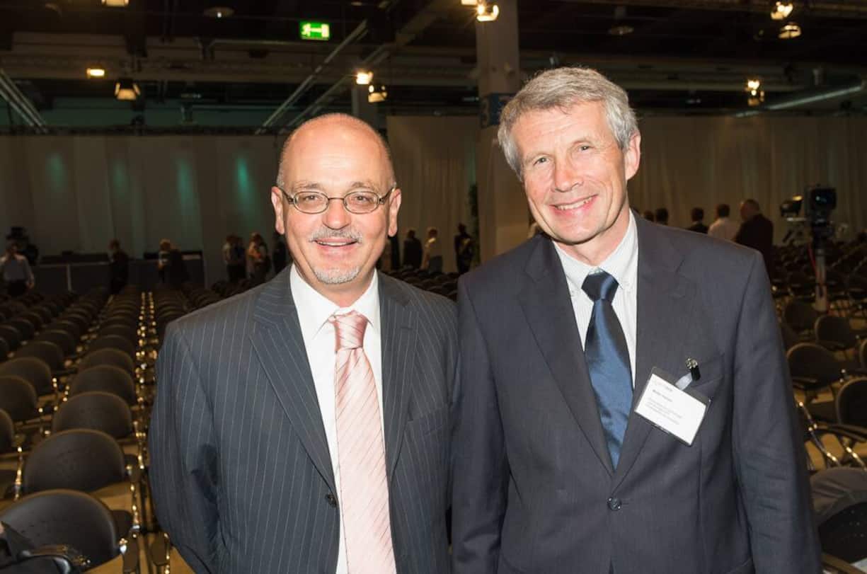 Kuno Hämisegger, Schweizerische Bankiervereinigung; Walter Steinlin, Kommission für Technologie und Innovation KTI