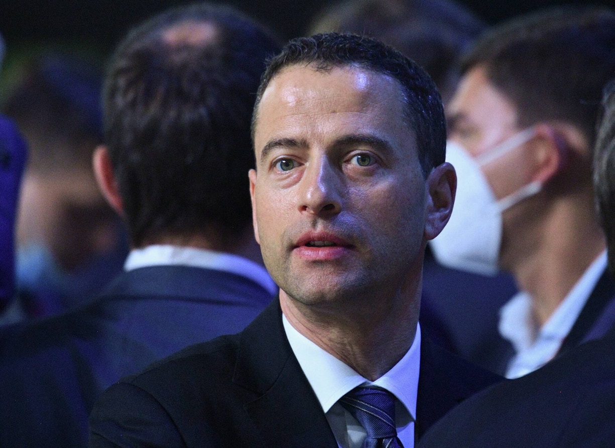 6565638 04.06.2021 Gary Nagle, a South African business executive, and the Glencore CEO-designate, is pictured before a plenary session during the Saint Petersburg International Economic Forum (SPIEF) at the ExpoForum Convention and Exhibition Centre, in St. Petersburg, Russia. Evgeny Biyatov / Sputnik (Photo by Evgeny Biyatov / Sputnik / Sputnik via AFP)