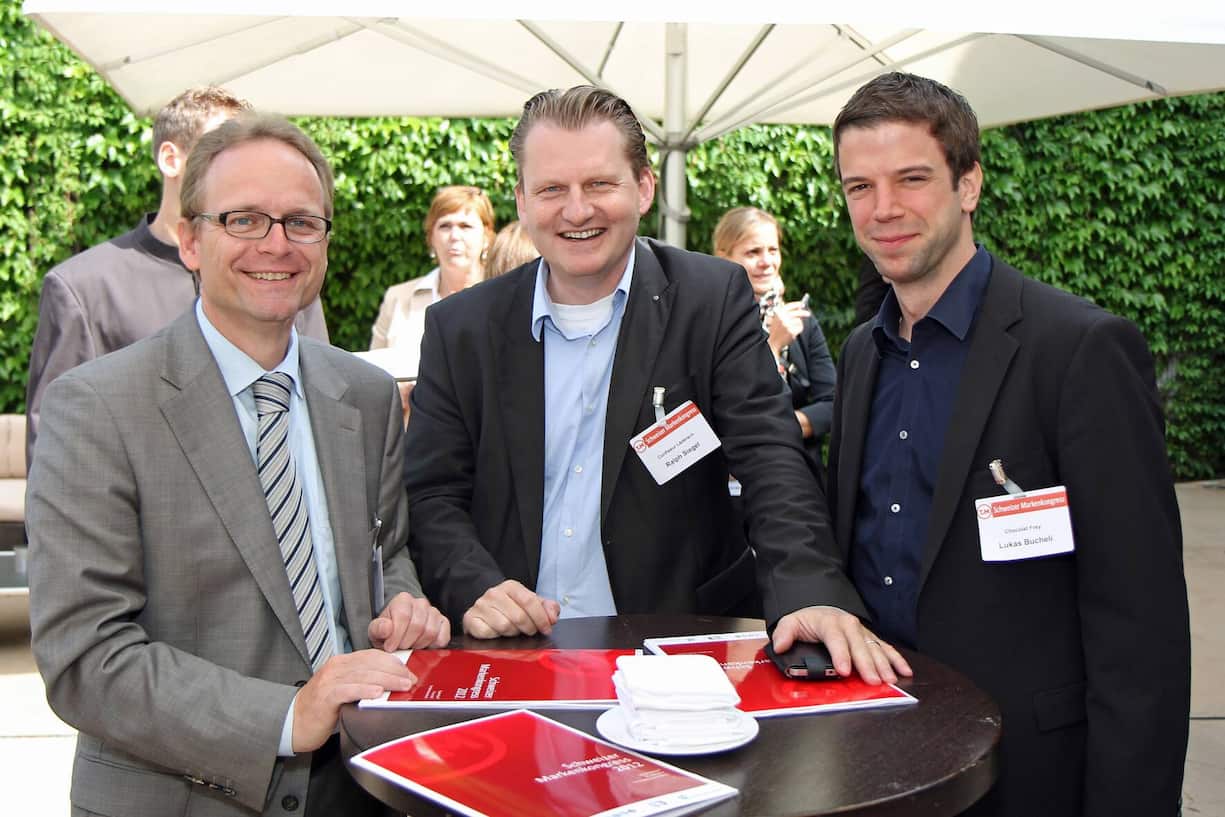 Daniel Meyer (Kraft Foods), Ralph Siegel (Confiseur Läderch), Lukas Bucheli (Chocolat Frey) (v.l.n.r.)