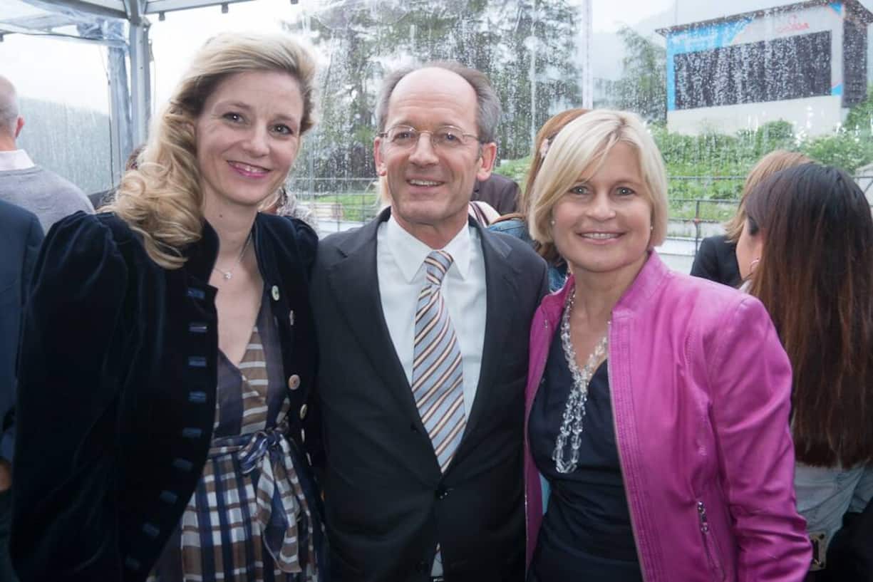 Barbara Kälin Godat; Dominique Godat Kälin, beide Hotel Kulm; Ariane Ehrat, St. Moritz Tourismus