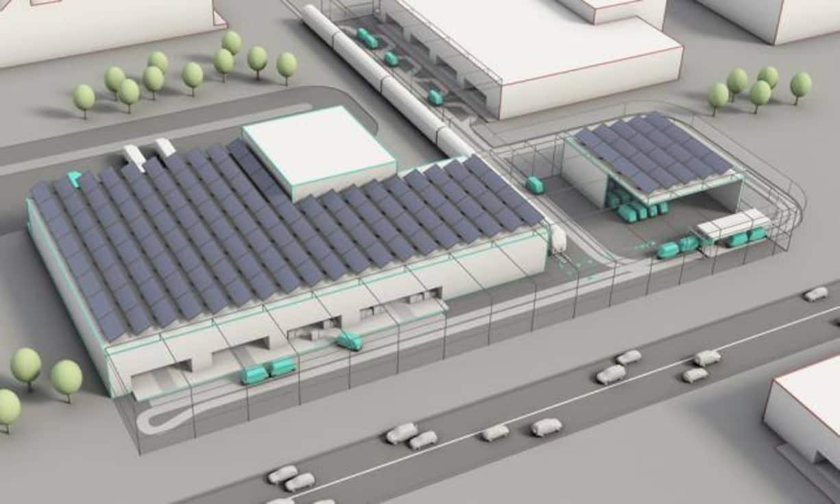 Die Feinverteilung in den Zentren soll mit Trolley, mobilen Hubs und kleineren Verteilfahrzeugen geschehen – zum Teil unbemannt.Bilder: ZVG