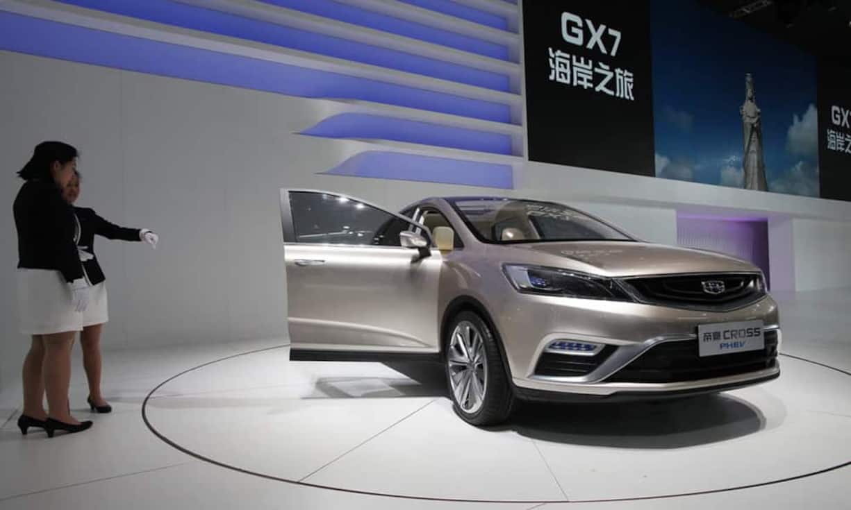 Elektromobilität ist ein grosses Thema: 79 Autos mit alternativen Antrieben werden präsentiert. Hier eine Hybrid-Konzeptstudie des chinesischen Herstellers Geely.