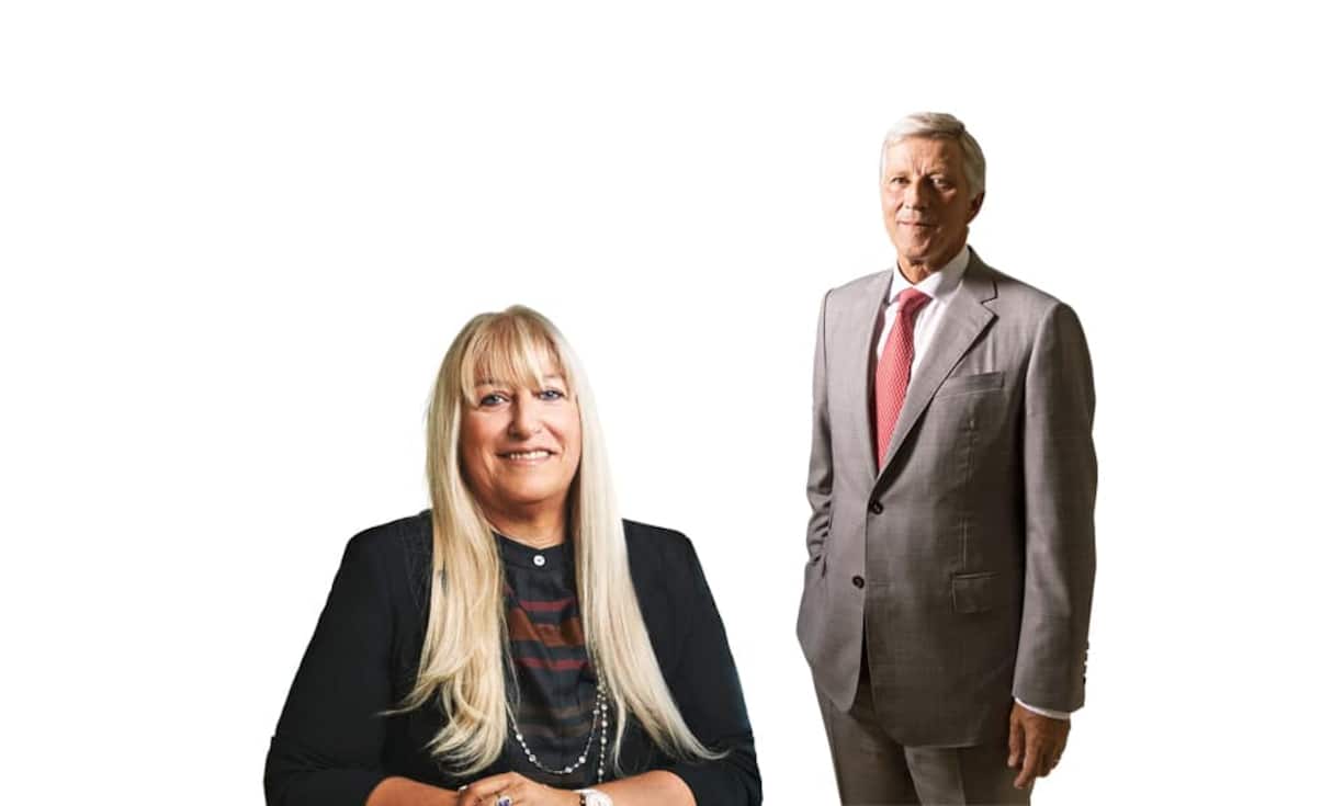 Adecco-Präsident Rolf Dörig und Swatch-Group-Präsidentin Nayla Hayek