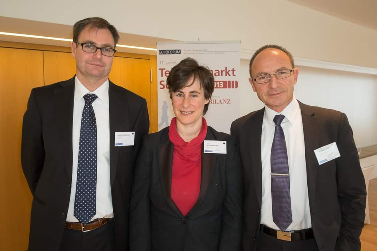 Kornel Reutemann, GL, cablex AG; Ilsa Godlovitch, wissenschaftliches Institut für Infrastruktur und Kommunikationsdienste GmbH; Andreas J. Wolf, senior manager, Sunrise Communications AG