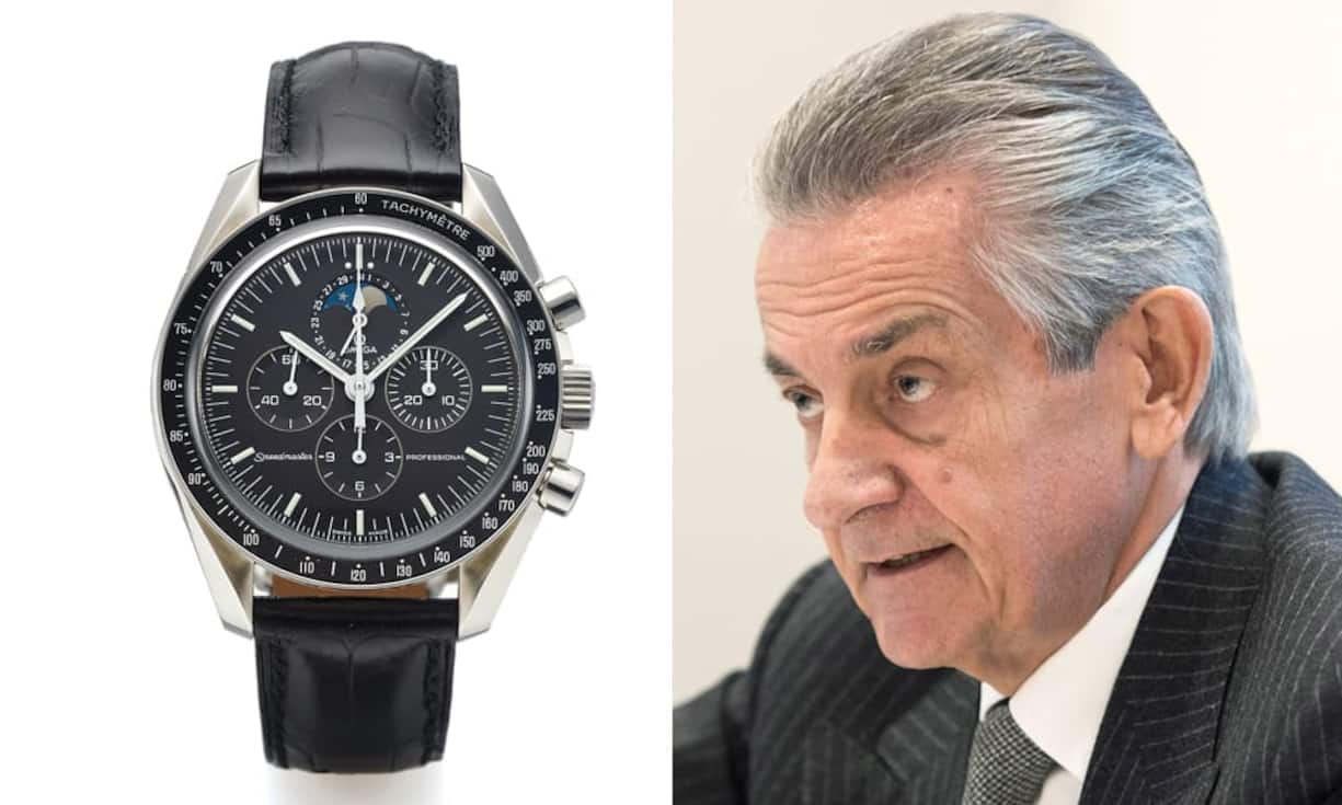 OmegaPräsident: Stephen Urquhart (Bild)Umsatz: 2,5 Milliarden Franken (geschätzt)Gründungsjahr: 1848Profil: Luxusmarke mit dem feinen mechanischen Co-Axial-Kaliber und dem antimagnetischen WerkIkone: Speedmaster (Bild), die einzige je auf dem Mond getragene Uhr