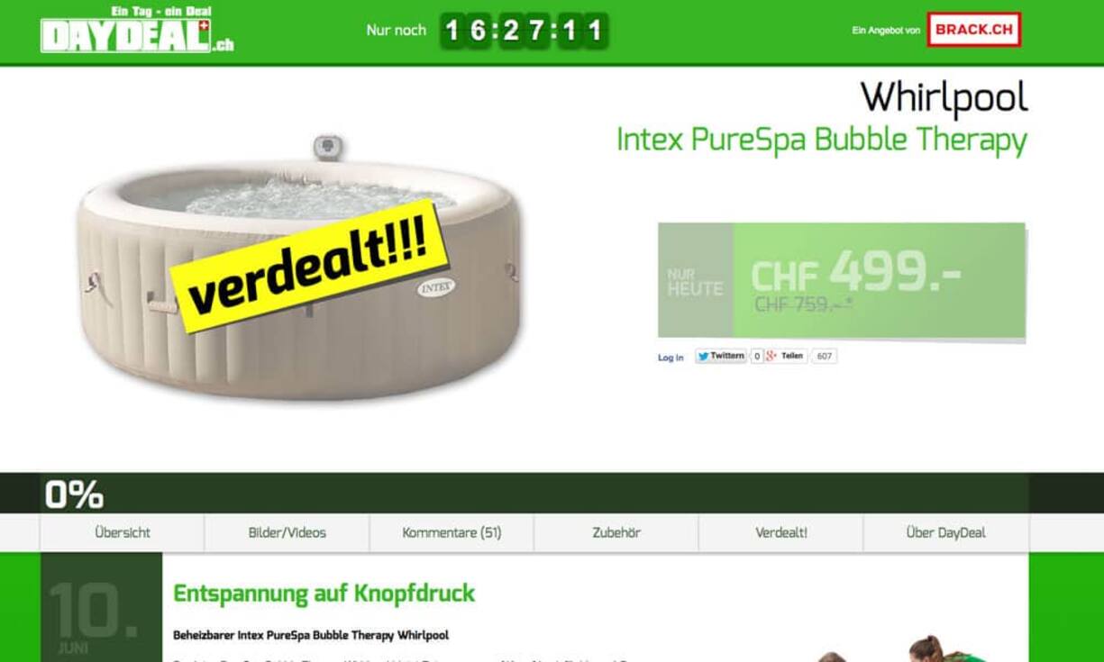 Spezialkategorie: Social Commerce 
daydeal.ch
Die konsequente und modernisierte Live-Shopping-Plattform mit dem intensiv geführten Kundendialog überzeugt. Das Live-Shopping-Konzept wirkt frischer und zeitgemässer. Die enge Einbindung zum Mutterschiff brack.ch ist auf vielfältige Weise spürbar.