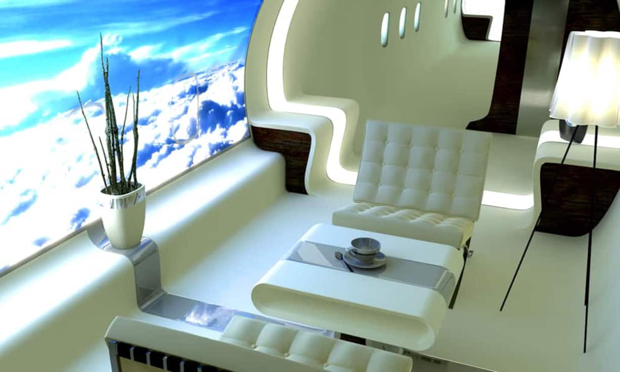 Wer es mag, kann sich sein Flugzeug auch so edel wie hier ausstatten lassen.Lufthansa Technik