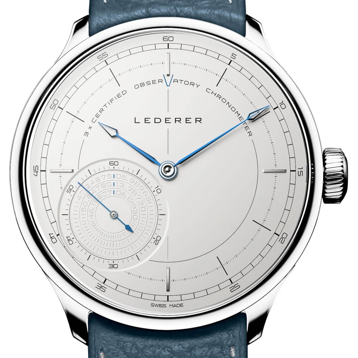 Bernhard Lederer 3 Times Certified Observatory Chronometer