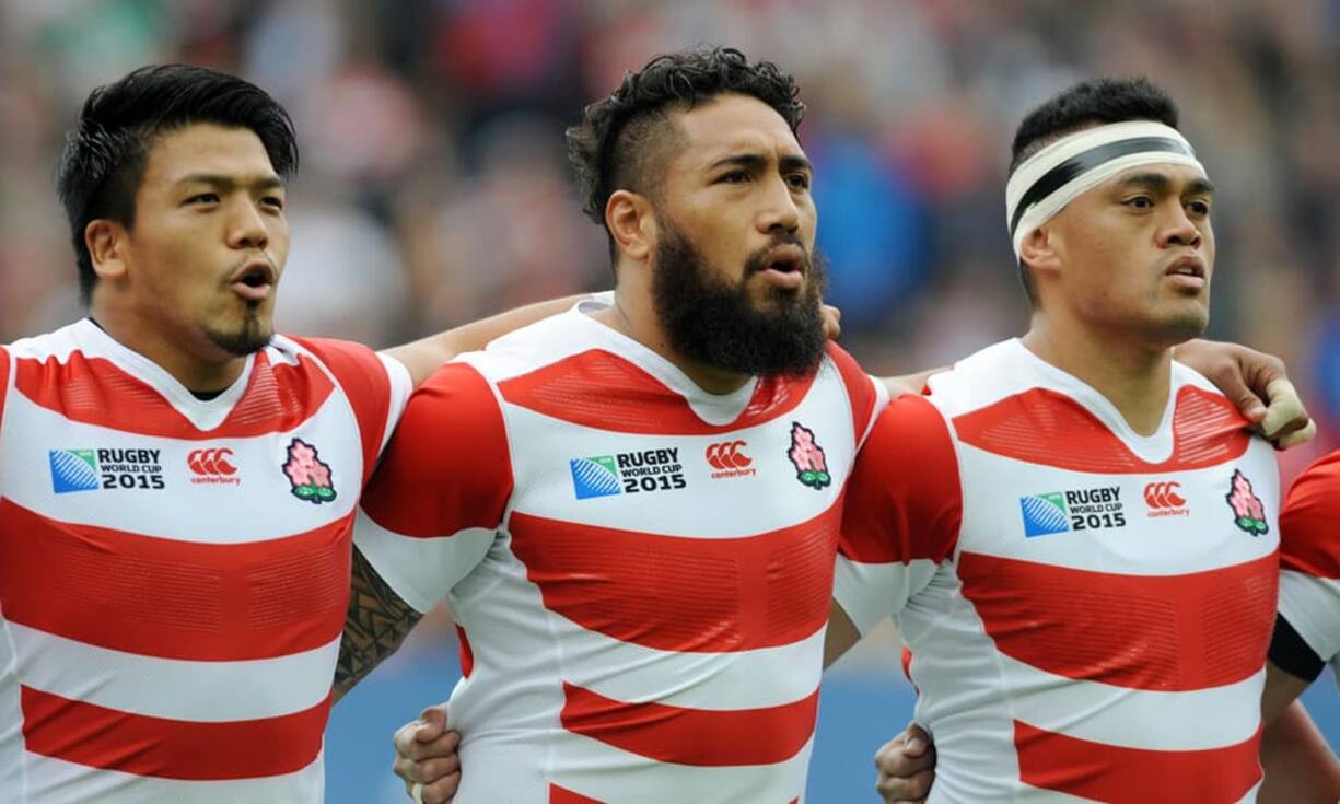 Die Chancen für ein tolles Rugby-Fest im 2019 stehen gut: Die Japaner scheinen die Sportart ins Herz geschlossen zu haben. Das Spiel gegen Samoa verfolgten am Fernsehen ein Fünftel aller Japaner. Wie World Rugby meldete, kauften japanische Fans gar ein Rugby-WM-Souvenirgeschäft leer, so dass dieses schliessen musste.BIlder: Keystone / Quelle: Bloomberg