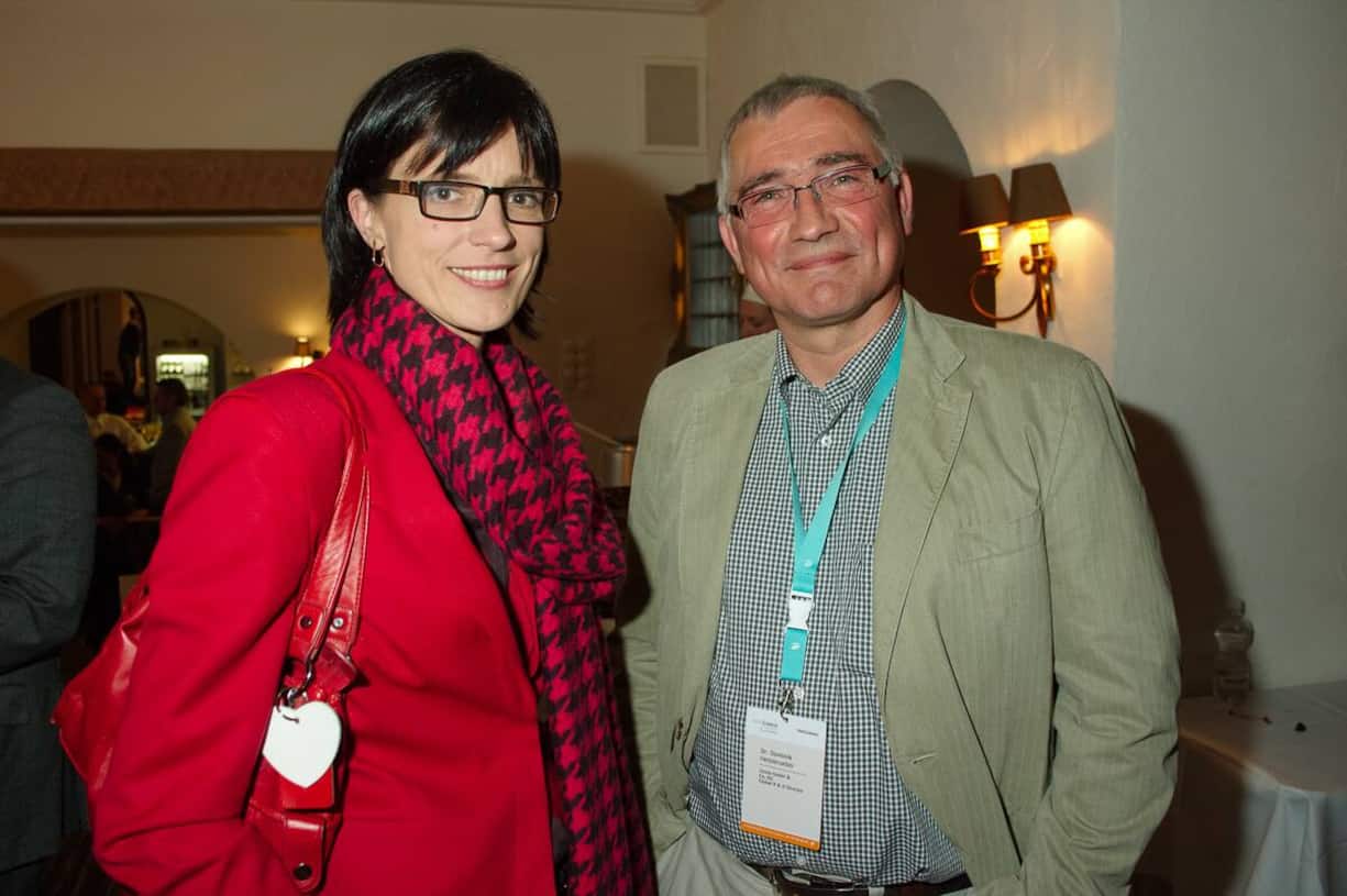 Tine Snels, Managing Director, FrieslandCampina Kievit; Dominik Heisterueber, Global R&D Director, Zentis GmbH & Co. KG.