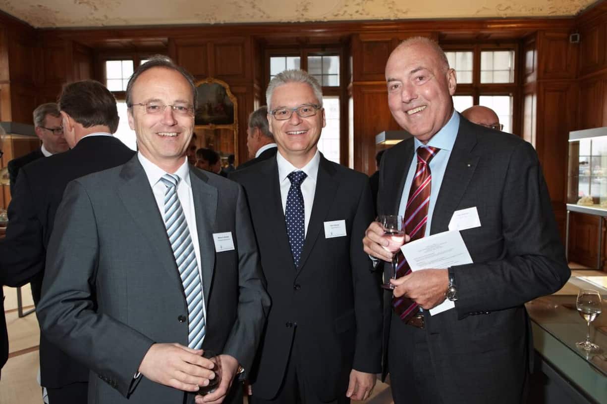 Markus R. Neuhaus, Chairman Board of Directors, PriceWaterhouseCoopers AG; Riet Cadonau, CEO, KABA Holding AG; Peter Steiner, Chairman of the Board, Peter Steiner Holding AG