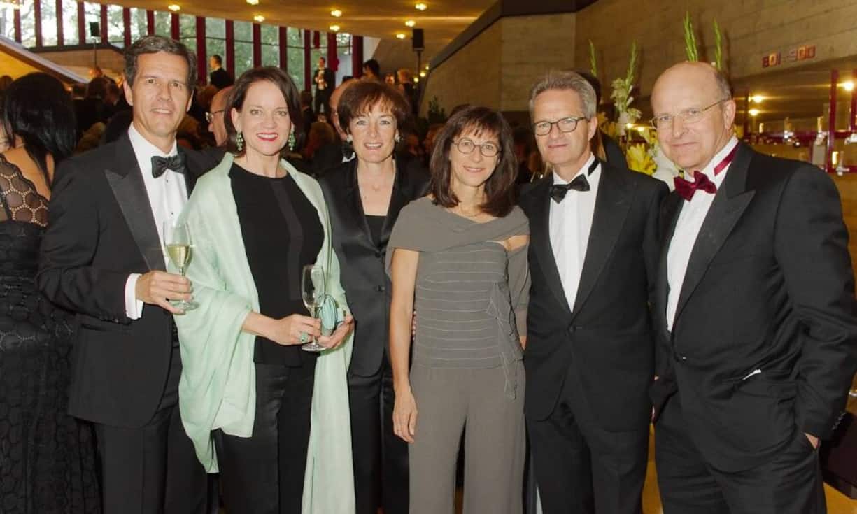 Richard Fritschi, VR, Biodenta Swiss AG; Jacqueline Fritschi-Cornaz; Franziska Tschudi Sauber, Wicor Holding AG; Heidi Hanselmann, Regierungspräsidentin Kanton SG; Thomas Sauber, EY; Peter Baltensperger, Patner, Egon Zehnder International AG