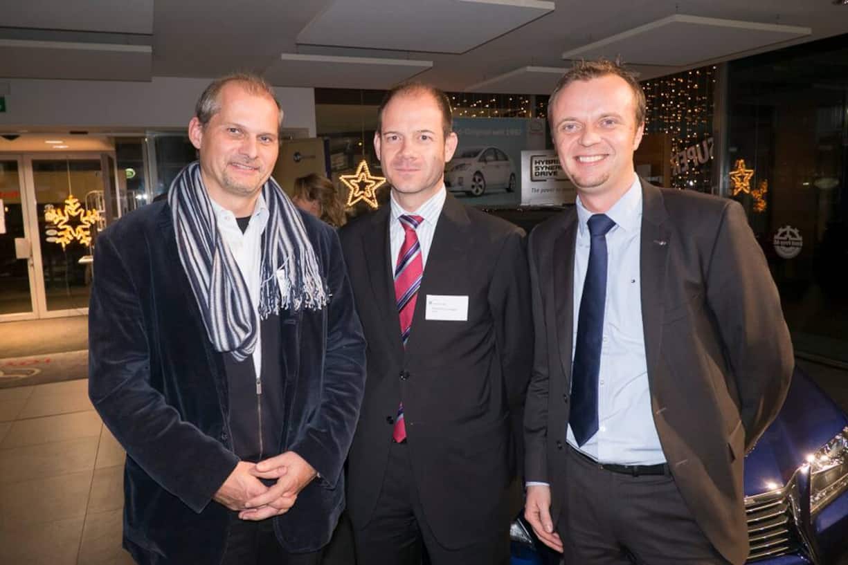 Andreas Enzler, Normet International AG; Andreas Leutenegger, Holcim; Radek Kubelka, Sales Manager Fleet, Toyota AG