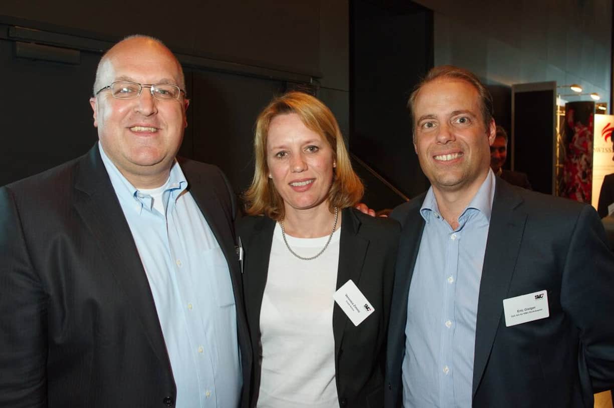 Johannes Suter, CEO, SVC AG für KMU Risikokapital; Veronica Zimnic, Credit Suisse; Eric Gisiger, Investment Director, SVC AG für KMU Risikokapital