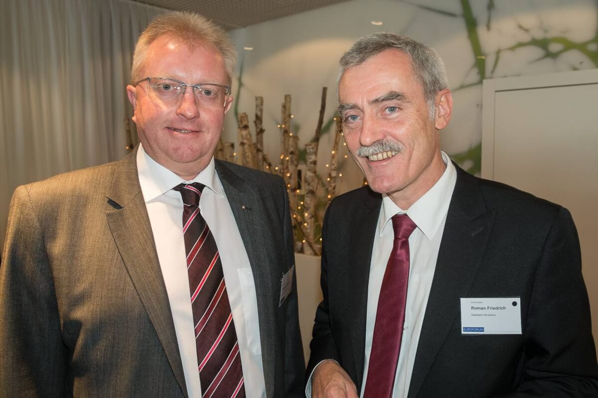 Werner Järmann, Geschäftsführer, Enemag Telecom AG; Roman Friedrich, BL Elektrizität und Telekom, Stadtwerk Winterthur