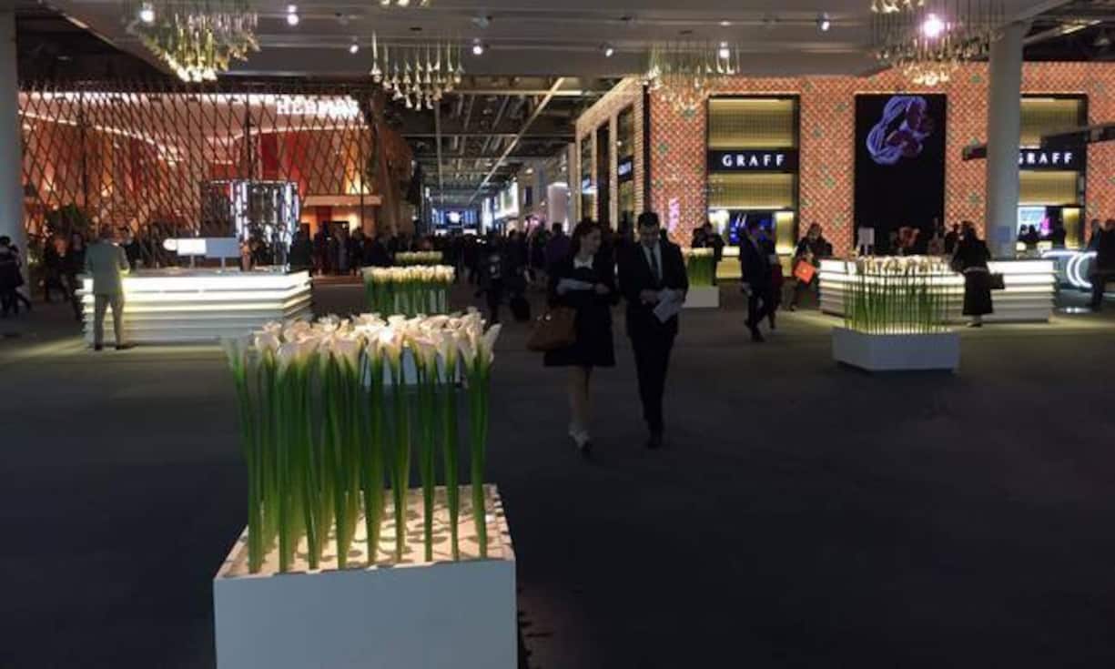 Alles sehr gediegen: Besucher und Stände an der Baselworld.