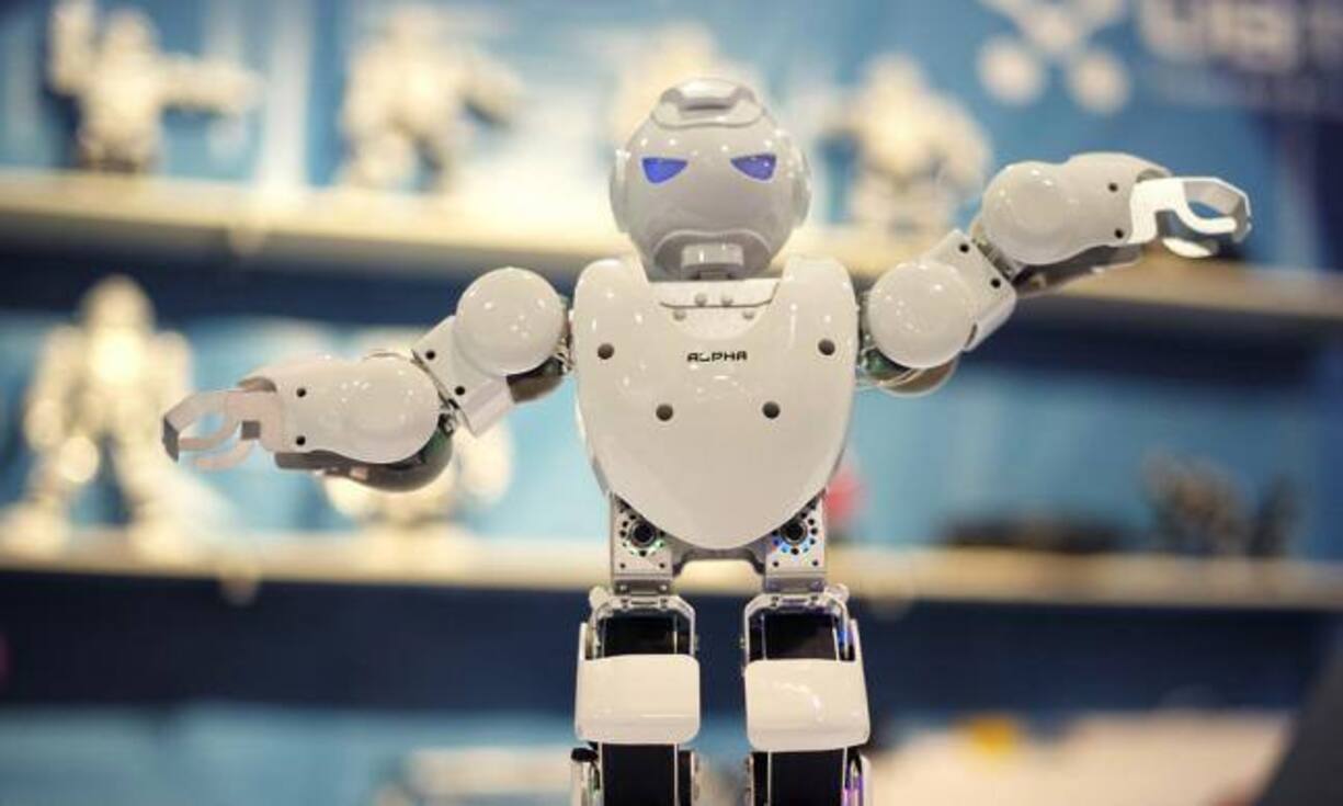 Roboter
Auch an dieser Messe dürfen die Roboter nicht fehlen. Diese Maschine namens Alpha von Ubtech ist als Spielzeug konzipiert.