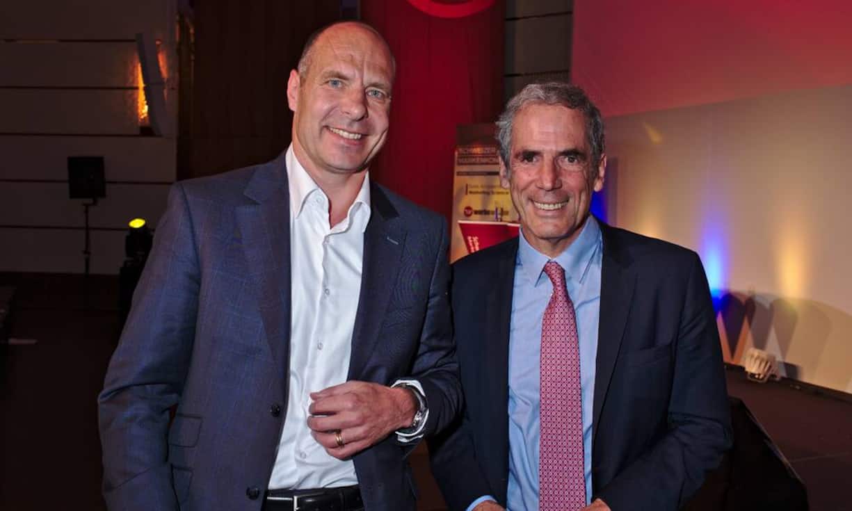 Thomas Amstutz, CEO & President, Feldschlösschen;
Anton Affentranger, CEO, Implenia