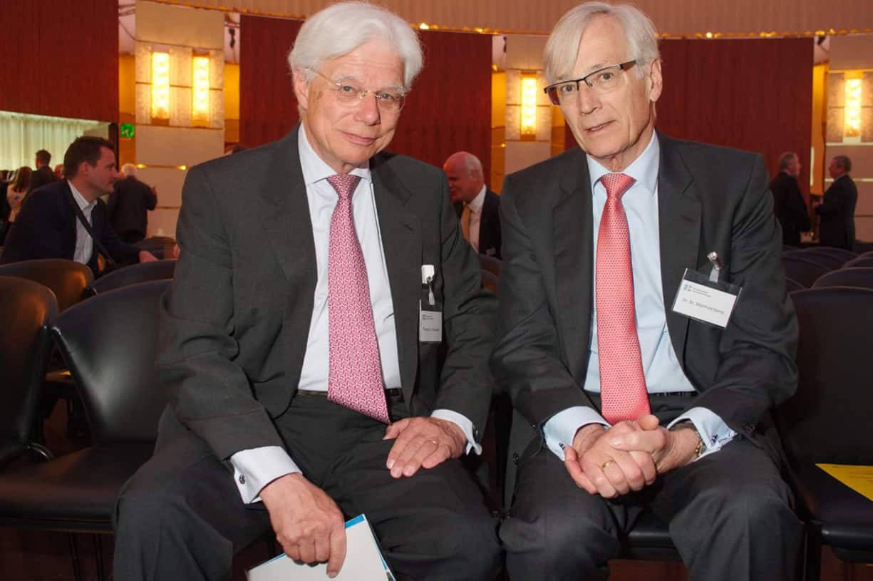 Thomas E. Preiswerk, Honorarkonsul der Bundesrepublik Deutschland ; Manfred Gentz, Präsident, ICC Deutschland, Vorstandsmitglied Handelskammer D-CH.