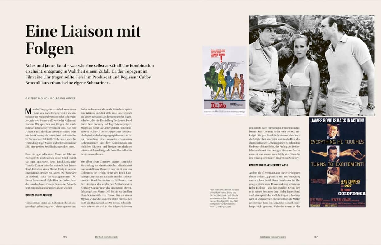 James Bond und Rolex.