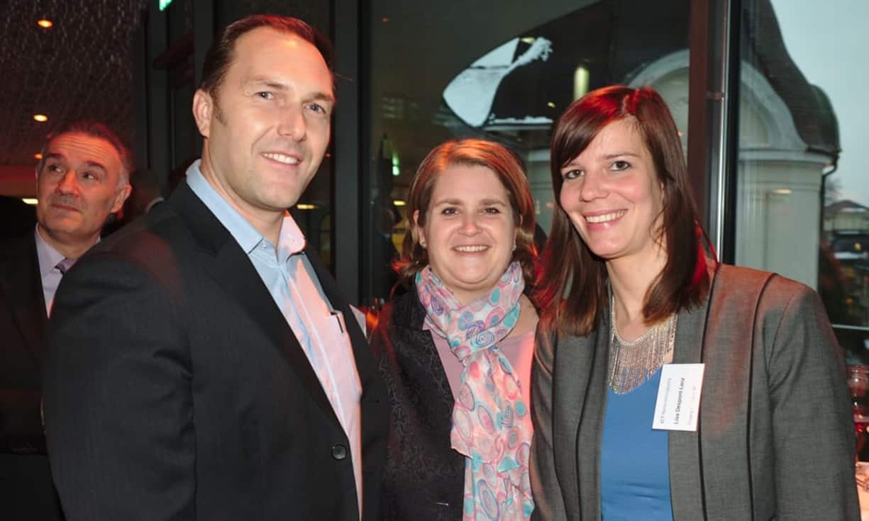 Dirk Martens, Sales Manager, Knürr AG;
Kirstin Stadelmann, head of marketing & pr, iimt Uni Fribourg;
Lisa Despont-Lenz, marketing & pr manager, iimt Uni Fribourg