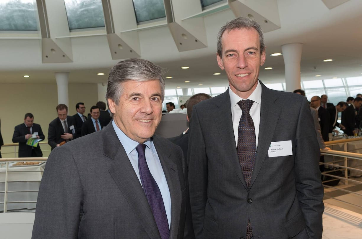 Josef Ackermann, VRP Zurich Insurance Group; Patrick Raaflaub, CEO Finma