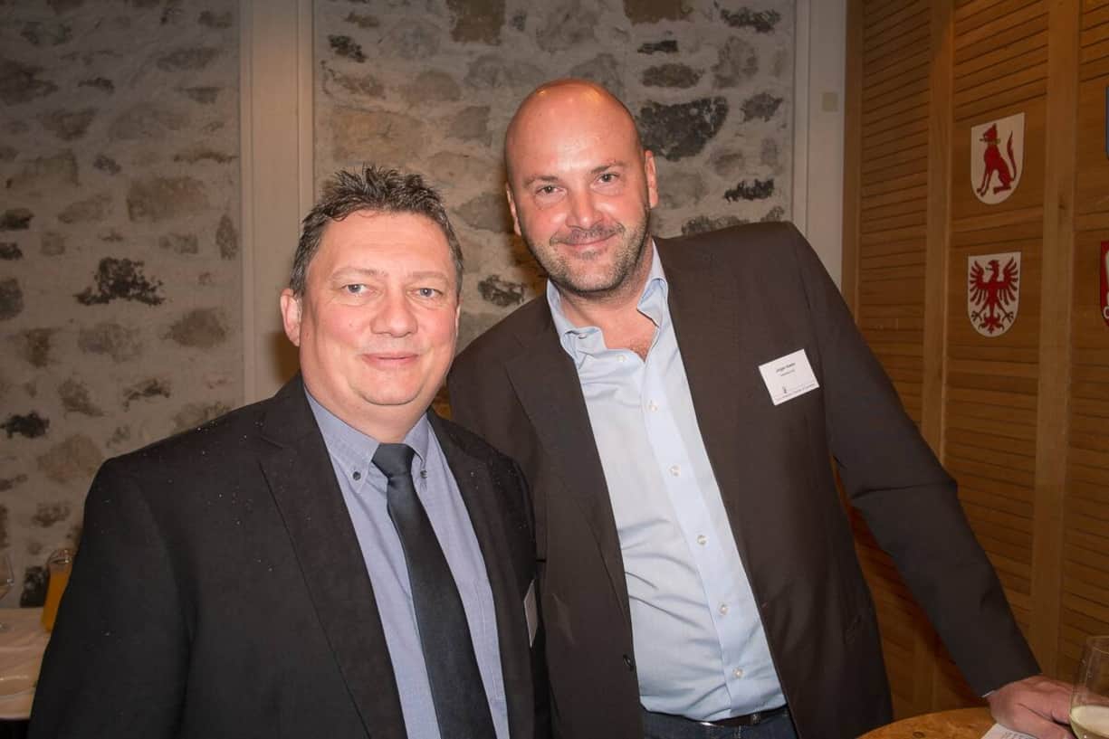 Marc André Zingg, Business Development North America, AFAG Holding AG; Jürgen Kaske, Creative Director, Interbrand AG. (Bilder: Markus Senn)