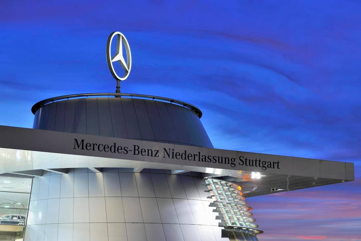 Mercedes Benz Niederlassung Stuttgart, Baden-Wuerttemberg, Deutschland. Mercedes Benz branch Stuttgart, Baden-Wuerttemberg, Germany. (KEYSTONE/imageBROKER/Lilly)